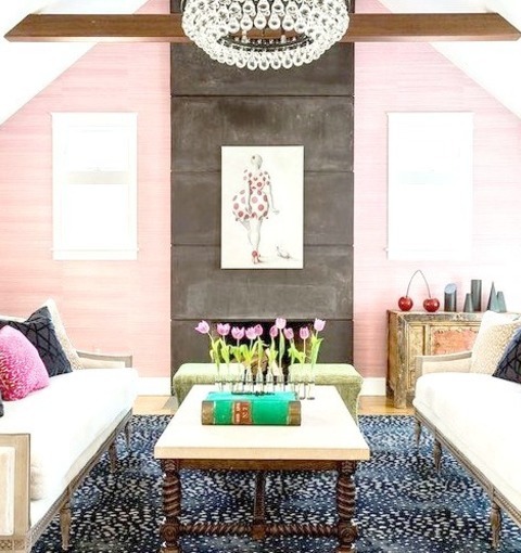 Eclectic Living Room In Boston