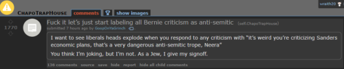 Bernie bro suggests weaponizing the accusation of anti-semitism. 