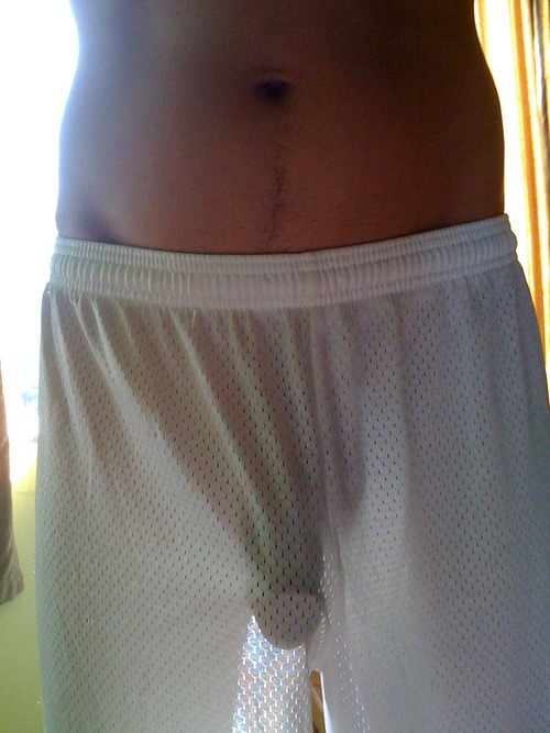 meshguys:  sexy guys with white mesh short