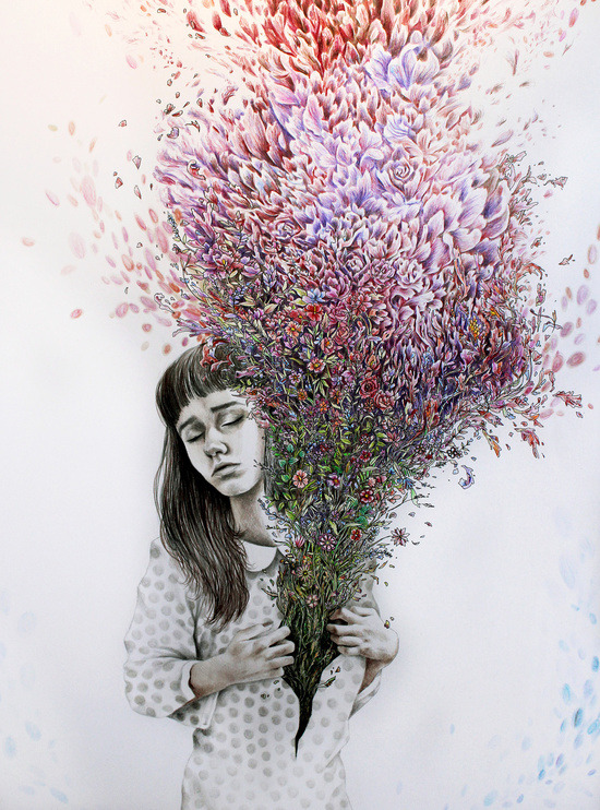 bestof-society6:   ART PRINTS BY KATEPOWELLART Bloom Butterfly Effect Bodysnatchers How