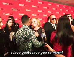  Amy Poehler fangirling over Miguel! (x) 