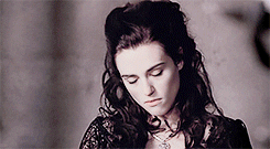 female awesome meme: 3/3 female antagonists  ⇛  Morgana Pendragon- BBC Merlin  What happened to you Morgana? As a child you were so kind, so compassionate.               I grew up.  