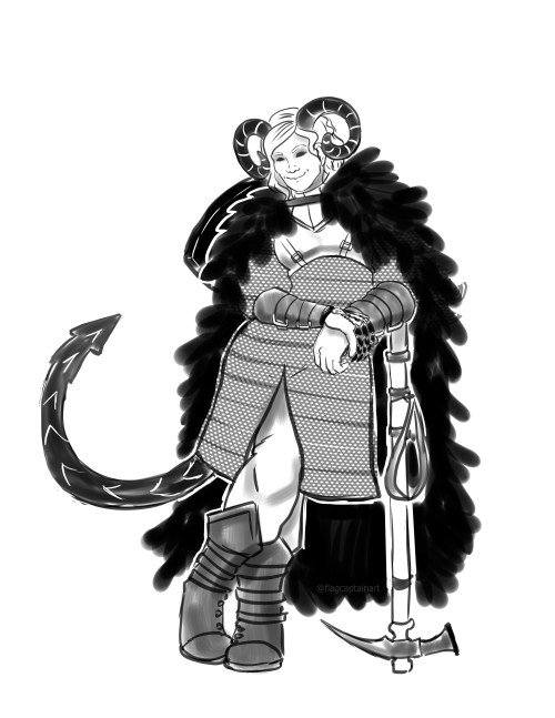 A pair of sketch commissions for a client’s Tiefling cleric and her angel gf. — Like my work? 