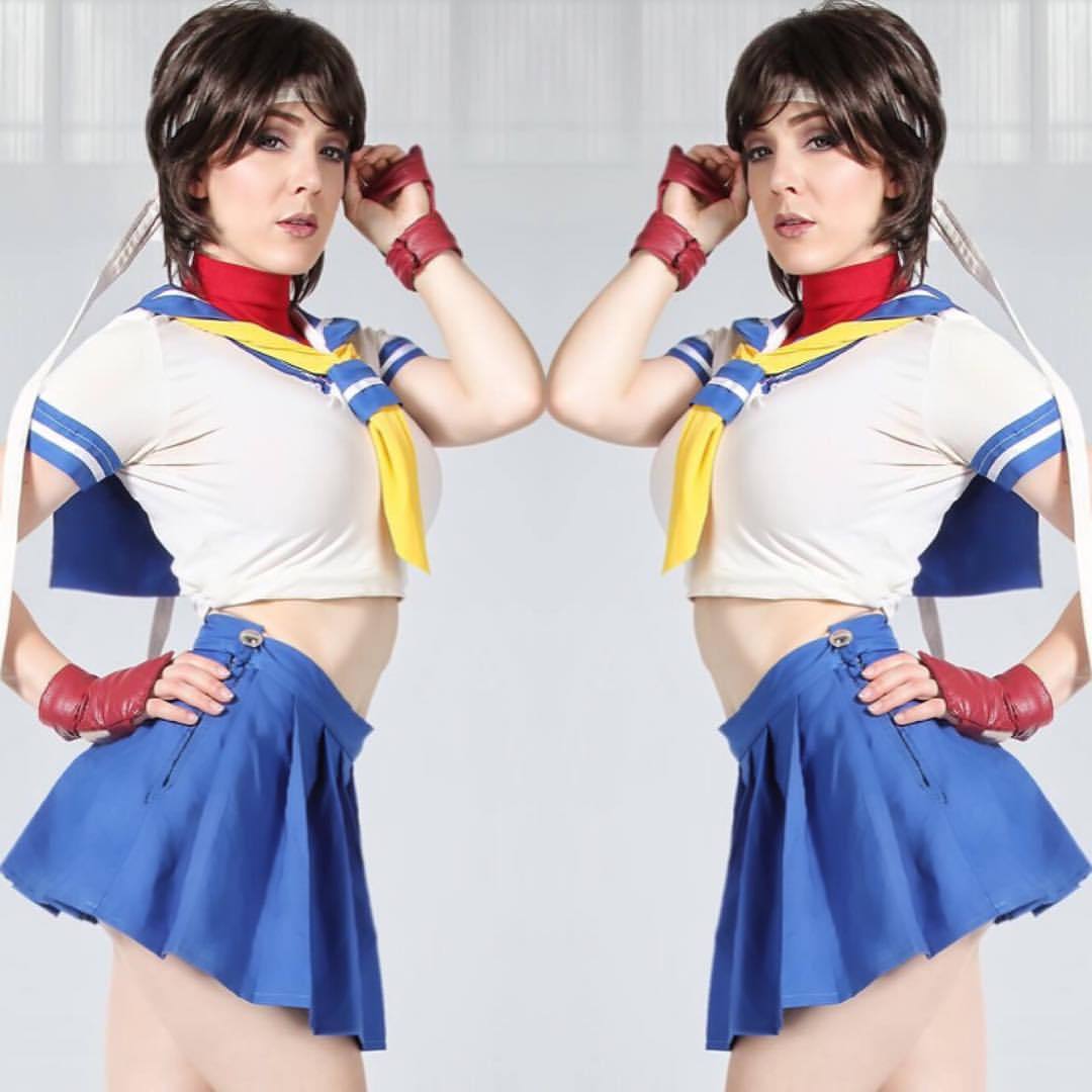 kristenhughey:  That time I was #Sakura for my #cosplay track on Patreon 💙 
