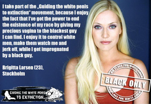 kneeltoblackpreg:  supportinterracial:  More and more women are making the right choice daily! Embra