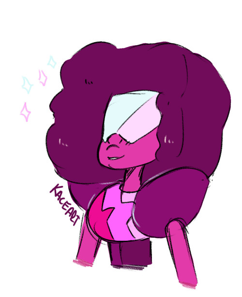 kaceart:  and here’s a garnet sketch! 