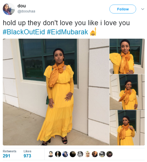 hustleinatrap: Blessed Eid all beautiful Black people!
