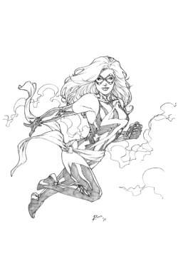 comicbookwomen:  Ms. Marvel by Ian Richardson