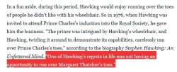 cocainesocialist:stephen hawking was literally one of humanity’s best