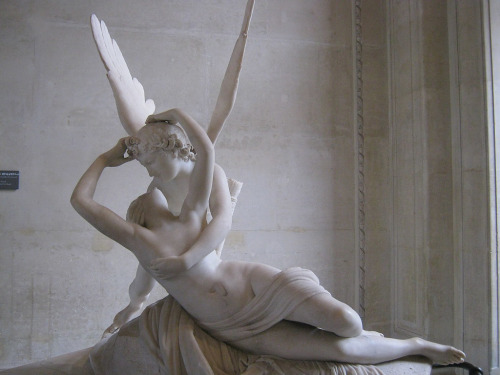 before-life:  Psyche Revived by Cupid’s Kiss, Antonio Canova (photo by Lauren)