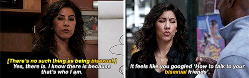 amyjacob:b99 season 5 + saying bi(sexual)+