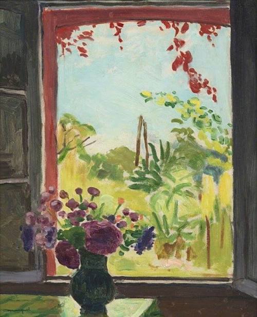 alongtimealone2:The window in Méricourt, 1937 - Albert Marquet (1875–1947)oil on canvas