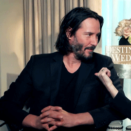 pajamasecrets: pajamasecrets:Some things never change: Keanu’s shy giggle. ♡ The Shy Gigg