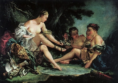 Diana after the Hunt, 1745, Francois BoucherMedium: oil,canvas