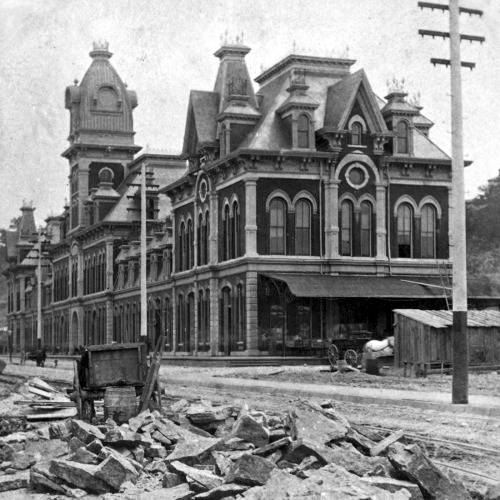 Union Depot, Kansas City, Missouri, 1878-1915.Union Depot opened in Kansas City in 1878 in the area 