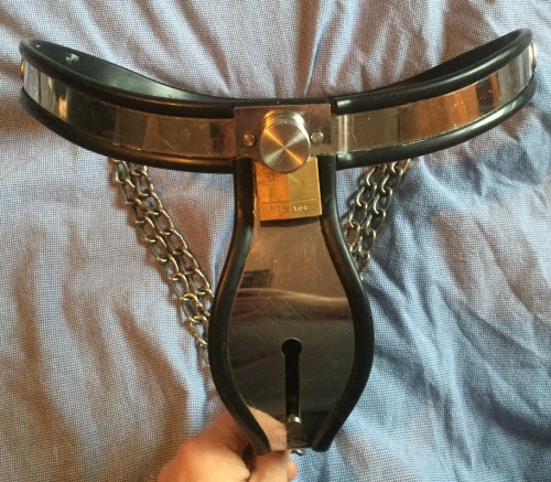 torturesadist:Now this is a collection of chastity devices. A few more small steel cock cages would really make this a great collection.