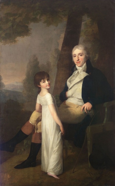 The Leipzig Merchant Jacques Ferdinand Dufour-Feronce with His Daughter Constance Aimée, Johann Frie