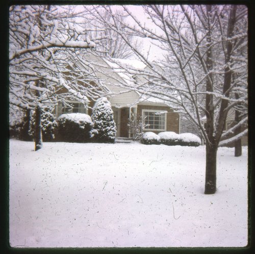 lostslideshows:Slides Labeled - “926 Ellenberger Parkway Under Snow” - Indianapolis