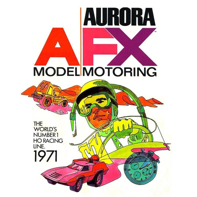 Posted @withregram • @afx_racing Check out what we snagged for #flashbackfriday from the archives: The 1971 Aurora AFX Catalog..Swipe to pick which classic is your favorite..No. 1751 A/FX Ferrari Can Am 612No. 1758 A/FX ’71 Plymouth ‘Cuda Funny