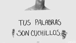 pendejatrastornada-soybatman:  Dile ‘fea’, te dirá ‘no me importa’. Dile ‘gorda’, te dirá ‘está bien’. Dile ‘estúpida’, y se reirá. Pero luego al llegar a su casa, ella llorará horas. 