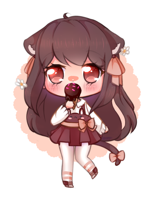 xmayuu:  Commission.. Icecream ! http://fav.me/da6dxom   yummy pink sprinkles :3