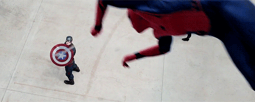 naturalshocks:amaluelmwood:newestavenger:First look at Spider-Man in Captain America: Civil War…..YO