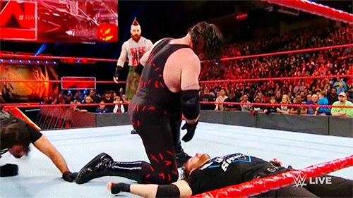 mith-gifs-wrestling:  Seth’s desperate agonized crawling in the foreground is…