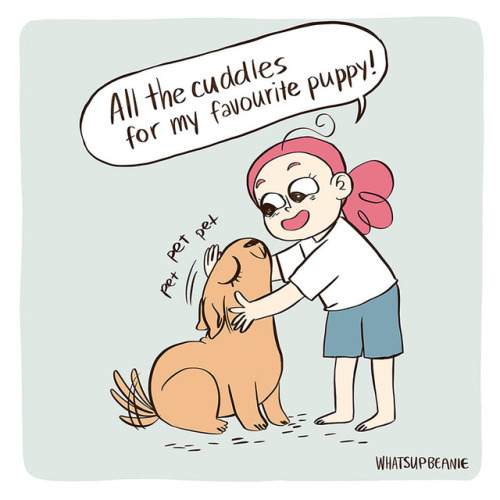 whatsupbeanie:Another pup comic! This is another dog I used to have when I was a kid. Her name was D