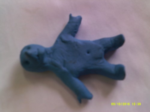 model of a little dude made from putty eraserOnly after I squished him back into a blob did I realis