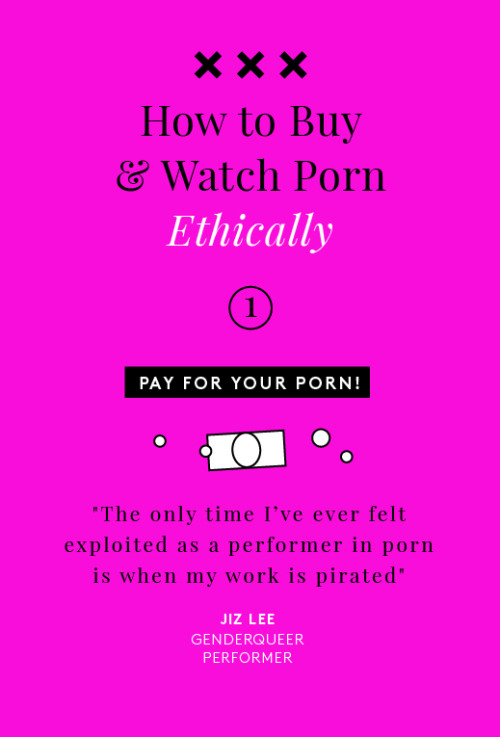 refinery29: refinery29:  The Complete Guide To Buying And Watching Porn ETHICALLY If we acknowledge that pornographic videos are not inherently bad — “bad” on the merits of their content alone — for either performers or viewers, a new question