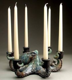 steampunktendencies:  Octopus Candelabra