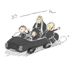 officialhiromashimaart:   FF15っぽい事をFTメンバーにやらせてもかっこよくならなかった。