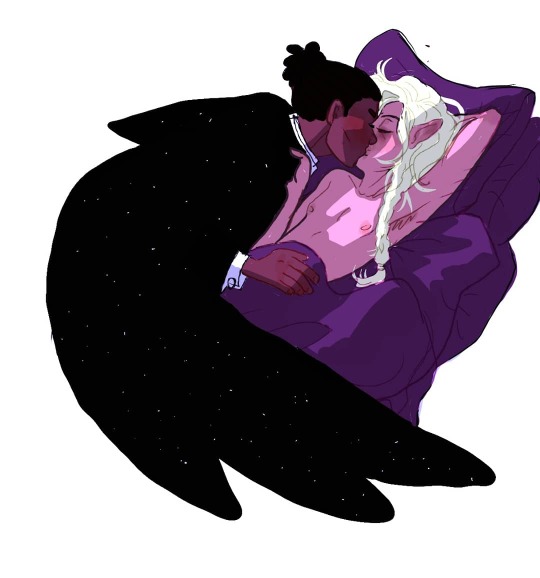 Porn Pics arisprite:Sleepy kiss for Krav and Taako@redrockbutch