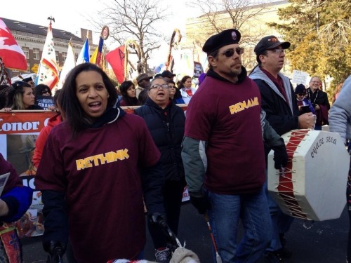 lastrealindians: Photos of today’s #notyourmascot march by Minnesota Native News