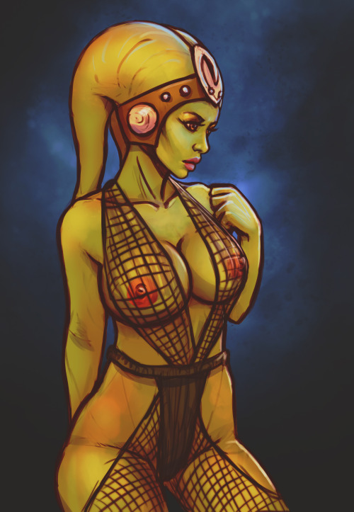 Two twi’leks. First one I drew week ago, second one I drew today xD 