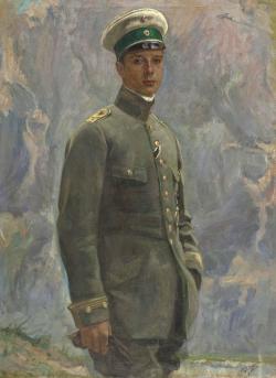 Jean Henry Luyten (Belgian, 1859-1945), Three-Quarter Portrait Of The Young Officer