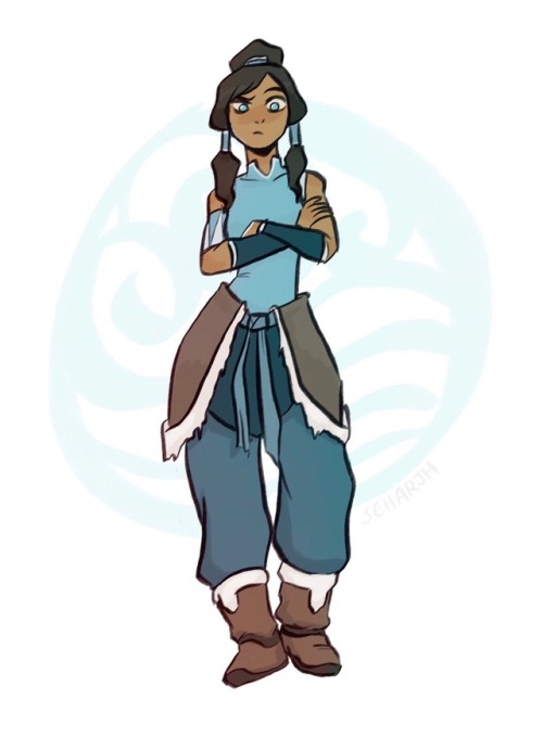 seharjh:Another drawing from a little while back, Korra drawn for Issy!