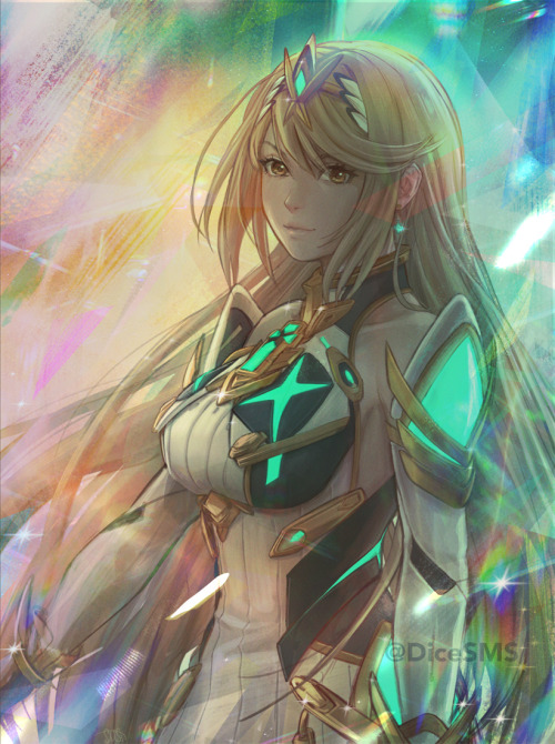  Hyped about her joining Smash, I was asked to draw Mythra (and happy to do so). 