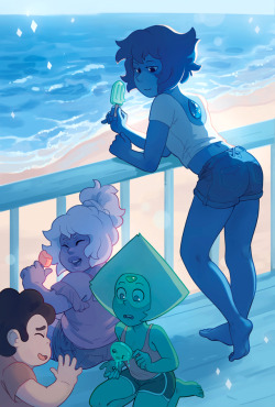 awyadraws:  This was my piece for the Ocean Gem Zine. Drew this about a year ago so it’s about time I posted it. 