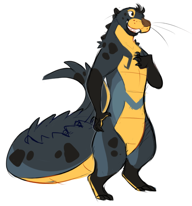 hootadoodle:  i was bored one day and doodled a fun little hybrid species for fun,