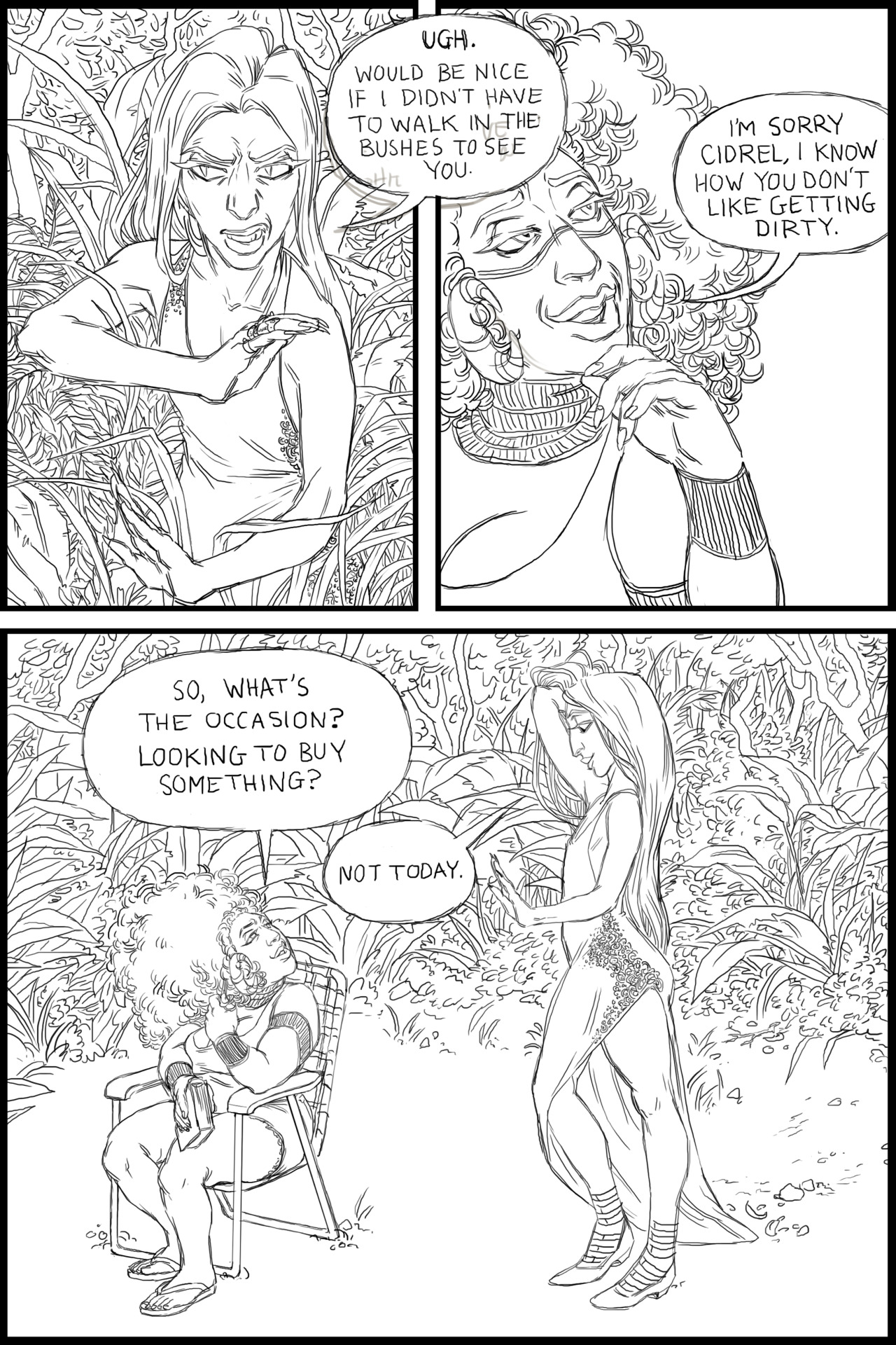 lavenderpie: My porn comic, lines only Keep reading 