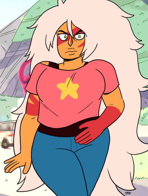 eyzmaster:  Steven Universe - Jasper 10 by theEyZmaster    cheese  buff waifu~ 