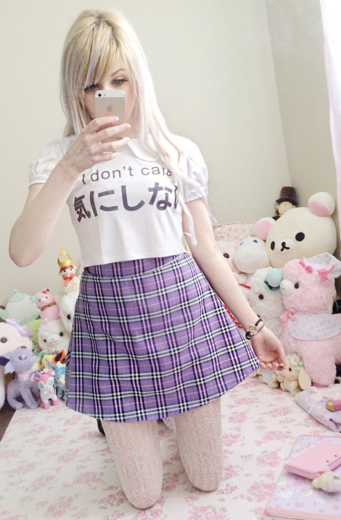 eikkibunny:New shirt & skirt from happymondaystore.com!♡ you can use my code “eikkibunny” for 10% off~