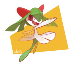 dar-draws: Day 2: Fave Psychic - KIRLIA Since