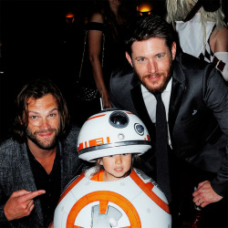 wellcometothedarkside:   Jensen Ackles and Jared Padalecki at 42nd Annual Saturn Awards - Show   