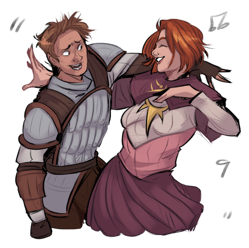 For @born-potty, Who Wanted Some Leliana And Alistair!
