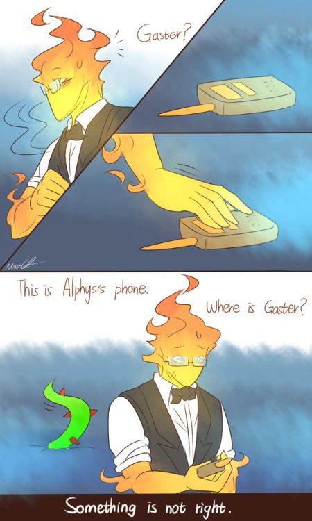 mooncatyao:  [Flowey-3] Grillby & little Sans<First part>(Previous)/(NEXT)[GLS timeline]You can support me on KO-FI ~ ☕  About detail~