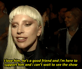 ipodmini:  Lady Gaga attends Alexander Wang’s 2015 NYFW show (x) 