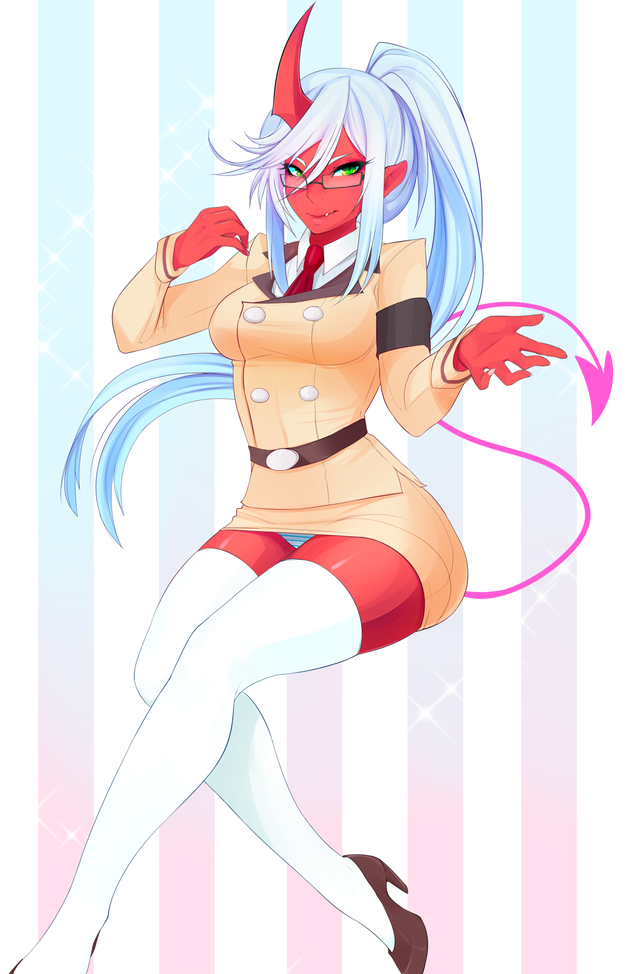 spittfireart:  Scanty and Kneesocks set!   cuties~ &lt;3