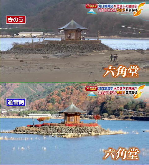 kisato2clipnews:  河口湖の急激な水位低下についての専門家の意見